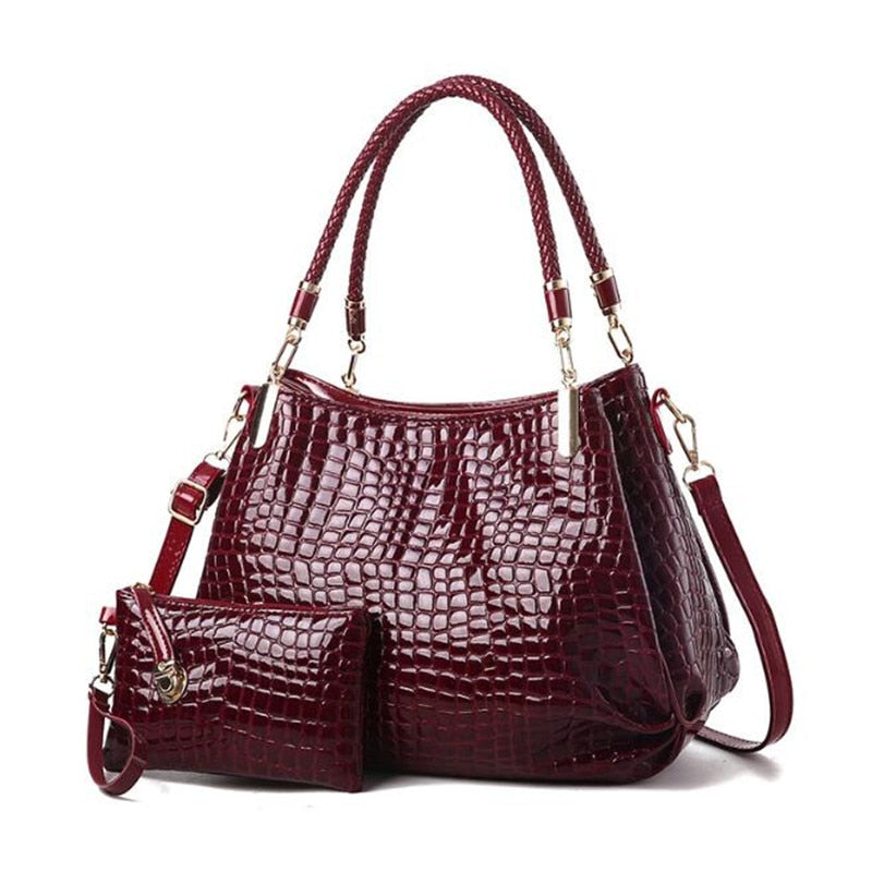 Famous Designer Brand Bags Women Leather Handbags  Luxury Ladies Hand Bags Purse  Shoulder Bags Bolsa Sac Crocodile Bolsa