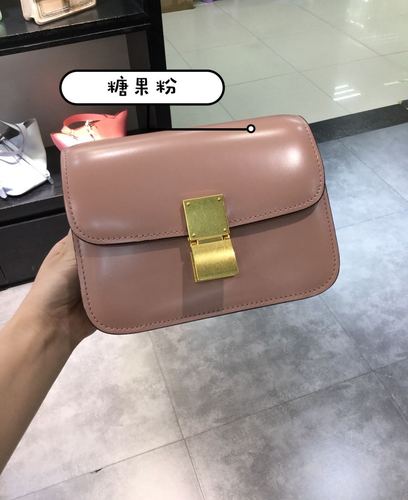 Classic Crossbody Bag Genuine Leather Box Tofu Shoulder Bag for Women 2021 Adjustable Luxury Design Flap Crossbody Bag with Lock