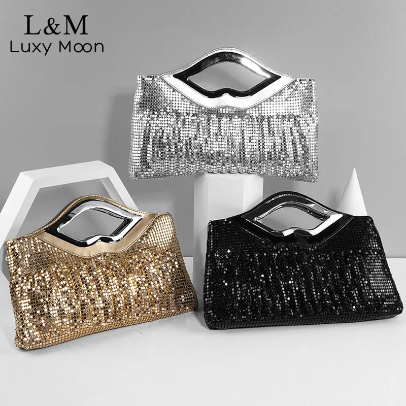 Sequins Evening Clutch Bag Women Luxury Full Rhinestones Handbag Party Bag Chain Crossbody Bags Female Purse and Handbags X11H