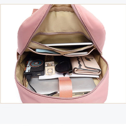 Stylish Waterproof Laptop Backpack 15.6 Women Fashion Backpack for girls Black Backpack Female large Bag 13 13.3 14 15 inch Pink