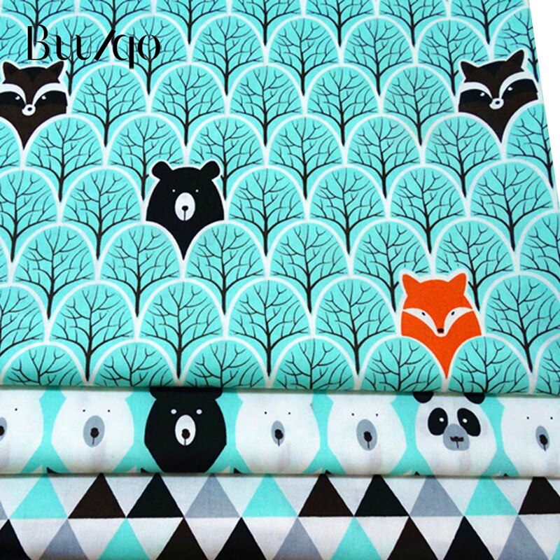 Buulqo 100% Cotton Twill Quilting Fabric For Textile Tecido Tissue Patchwork Bedding Sheet Material