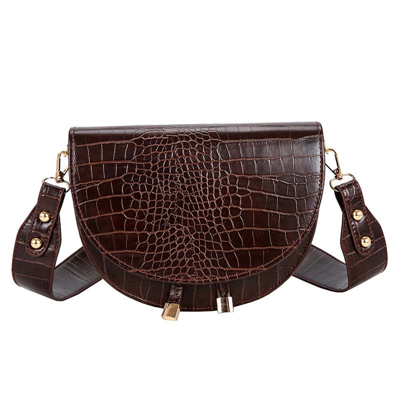 2022 Winter Leisure Saddle Small Shoulder Bags Handbags Women Famous Brands Female PU Leather Evening Day Clutches Messenger Bag