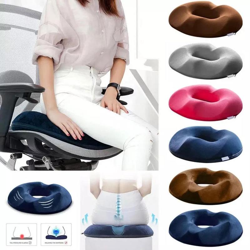 Donut Pillow Hemorrhoid Seat Cushion Coccyx Orthopedic Massage Hemorrhoids Chair Cushion Office Car Pain Relief Support Pillows