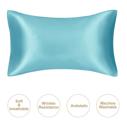 JuwenSilk silky stain pillowcase silky pillowcase natural silk pillowcase mulberry silk pillow case standard queen k