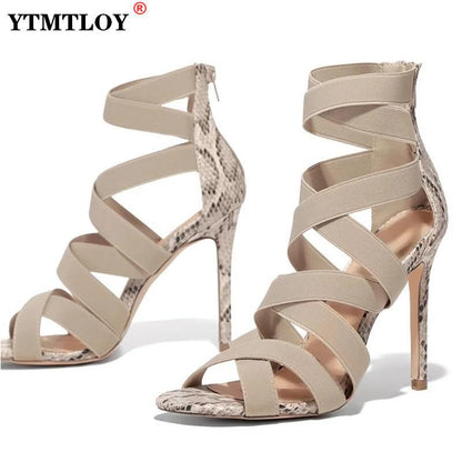 High Heel Sandal for Women Female Shoe Buckle Summer High-heeled Girls Comfort New Fashion Stiletto Strap  Peep Toe Open