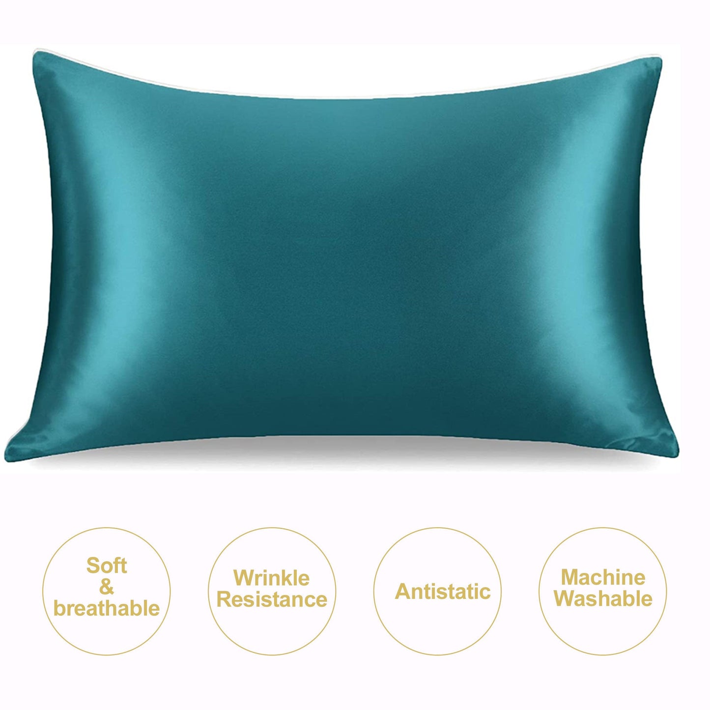 JuwenSilk silky stain pillowcase silky pillowcase natural silk pillowcase mulberry silk pillow case standard queen k