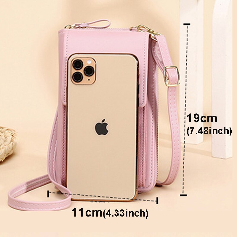 Brand Designer Phone Pocket Small Shoulder Bags for Women Pu Leather Female Crossbody Bag Ladies Mini Messenger Purse