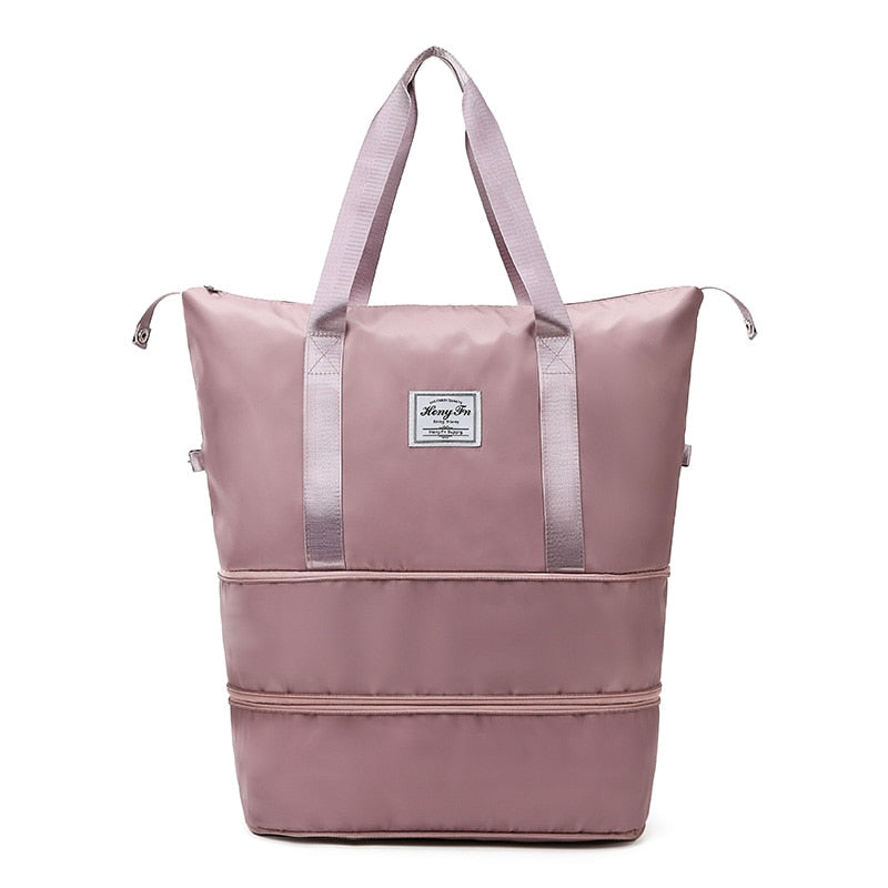 AOTTLA Travel Bag Women Shoulder Bag Quality Casual Handbag Double Zipper Expansion Bag Large Female Bag Fashion New Luggage Bag