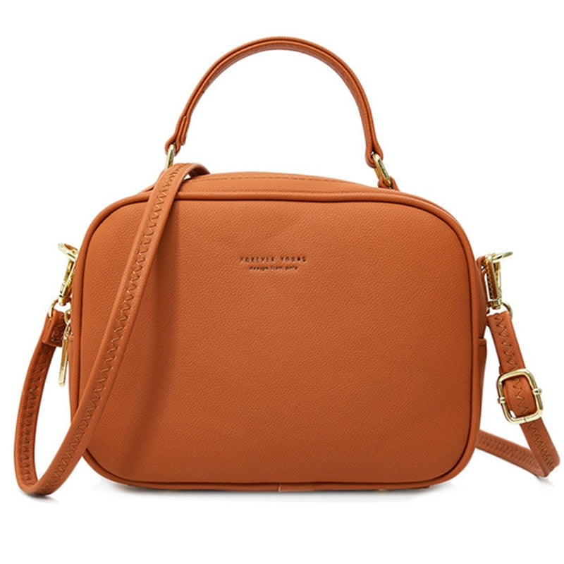 Luxury Mini Shoulder Bag Women Soft PU Leather Tote Handbags Brand Designer Crossbody Messenger Bags Ladies Purses Bolsa Zipper