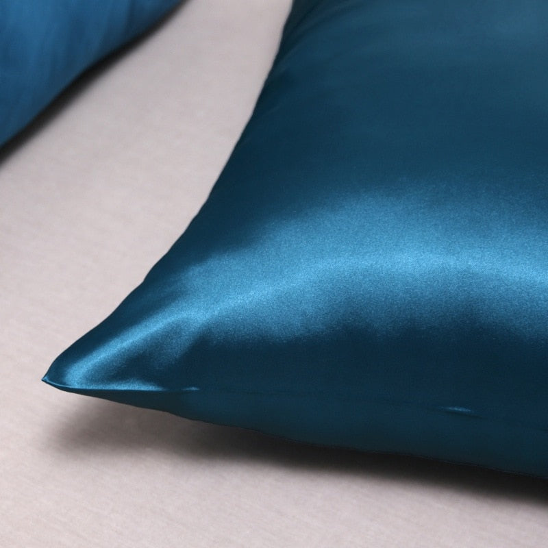 Pillowcase 100% Silk Pillow Cover Silky Satin Hair Beauty Pillow Case Comfortable Pillow Case Home Decor Wholesale