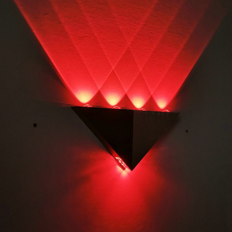 Modern Triangle 5W LED Wall Sconce Light Fixture Hallway Up Down Wall Lamp Home Theater Studio Restaurant Hotel Decor Lighting