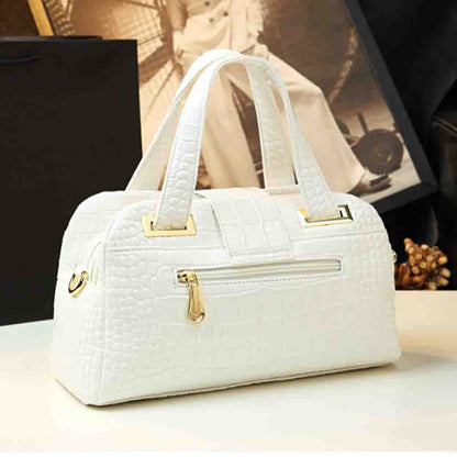 Fashion Elegant Madam Handbag Crocodile Pattern with Lattice Luxury Women Shoulder Tote Bag Multiple Zipper Ladies Bag 2023 New
