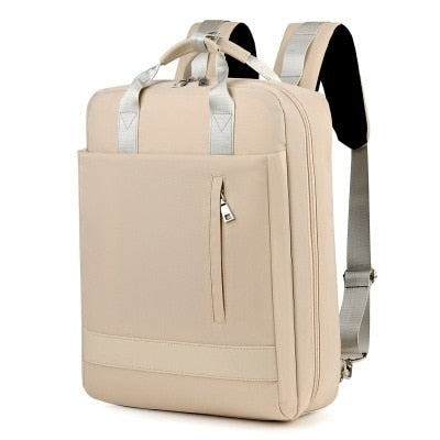 Large Capacity Men Waterproof Nylon Bag Women 15.6 Inch Laptop Backpack With Charging Port School Bags For Teenage Girl Boy 2023