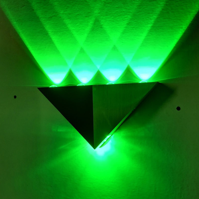 Modern Triangle 5W LED Wall Sconce Light Fixture Hallway Up Down Wall Lamp Home Theater Studio Restaurant Hotel Decor Lighting