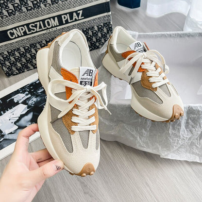 Spring Women Fashion Sneakers Skateboard Lightweight Outdoor Sports Shoes Breathable Mesh Fitness Running Casual Shoes