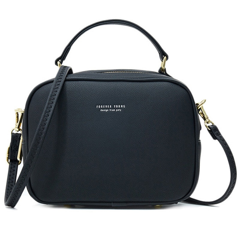Luxury Mini Shoulder Bag Women Soft PU Leather Tote Handbags Brand Designer Crossbody Messenger Bags Ladies Purses Bolsa Zipper