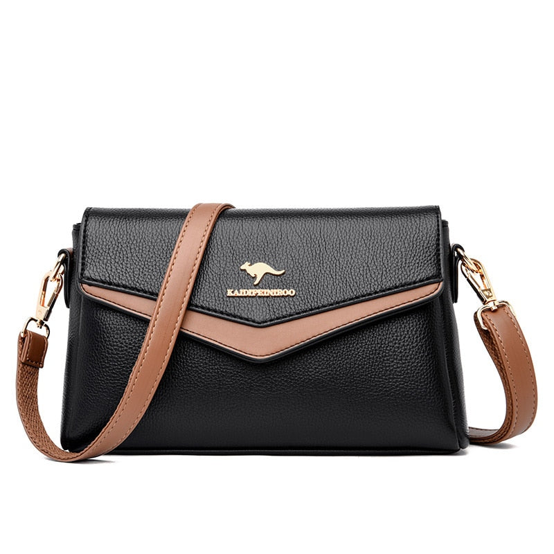 Fashion Solid Color High Quality Small Flap Crossbody Bags for Women Ladies Leather Handbags Shoulder Bag Messenger Bags Sac New