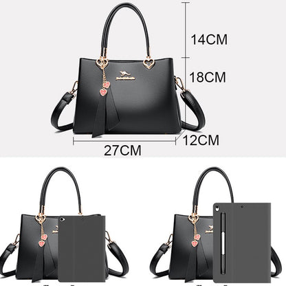 Fashion Top-handle Women Bags High Quality PU Leather Shoulder Crossbody Messegner Bag 2023 Trend New Totes Multi-pocket Purses