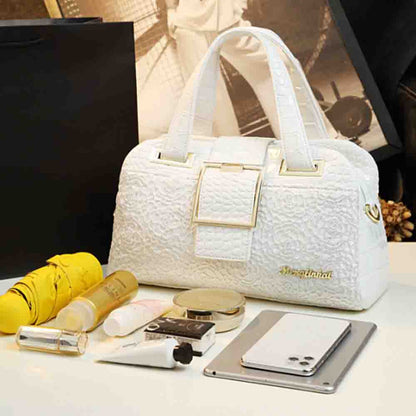 Fashion Elegant Madam Handbag Crocodile Pattern with Lattice Luxury Women Shoulder Tote Bag Multiple Zipper Ladies Bag 2023 New