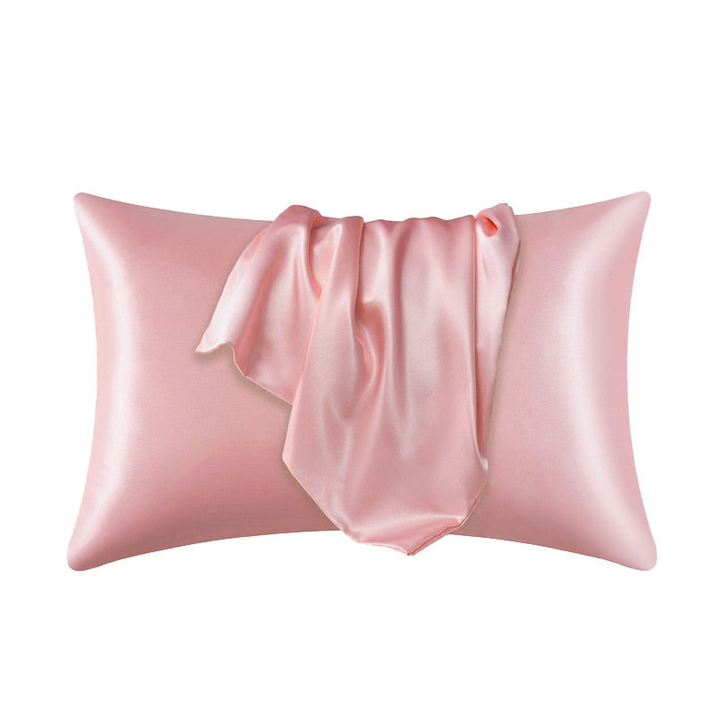 Pillowcase 100% Silk Pillow Cover Silky Satin Hair Beauty Pillow Case Comfortable Pillow Case Home Decor Wholesale