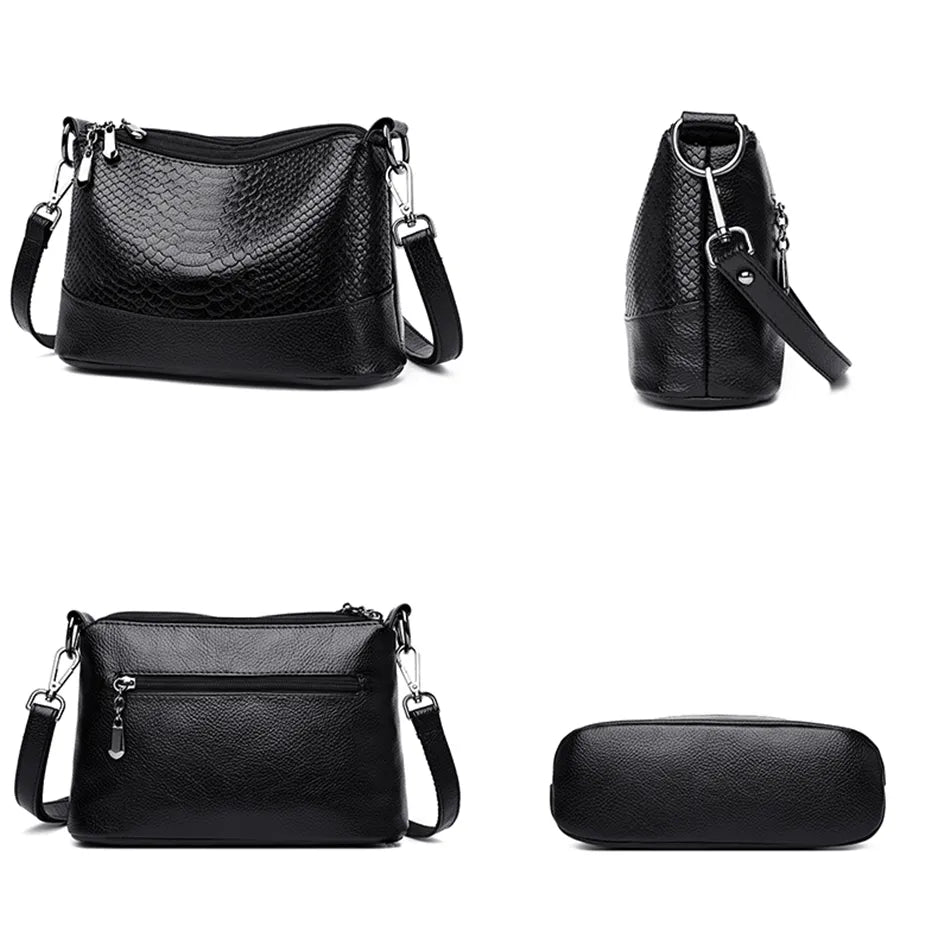 Fashion Snake Pattern Bag Ladies Luxury Handbags Designer Messenger Bags for Women Three-layer Main Bag Tendencia 2020 Mujer