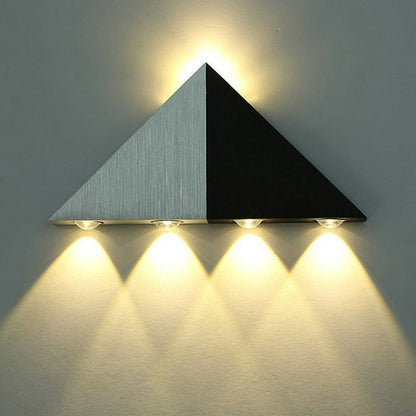 Modern Triangle 5W LED Wall Sconce Light Fixture Hallway Up Down Wall Lamp Home Theater Studio Restaurant Hotel Decor Lighting