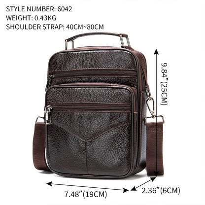 WESTAL Bag Men Leather Men&#39;s Shoulder Bag Zip Mens Messanger Crossbody Bags for Men Desinger Bags Small Men&#39;s Leather Handbags