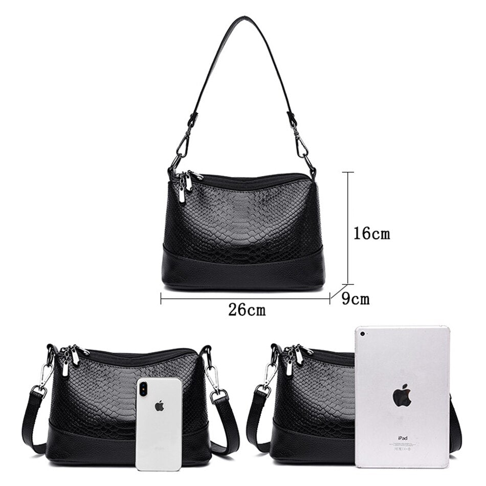 Fashion Snake Pattern Bag Ladies Luxury Handbags Designer Messenger Bags for Women Three-layer Main Bag Tendencia 2020 Mujer