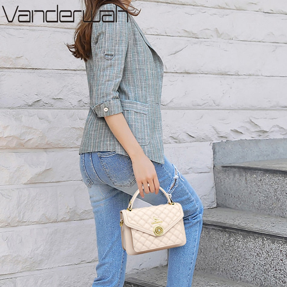 Luxury Women 3 Layers Handbags High Quality Designer Soft Leather Crossbody Bags for Female 2022 Ladies Shoulder Messenger Bags