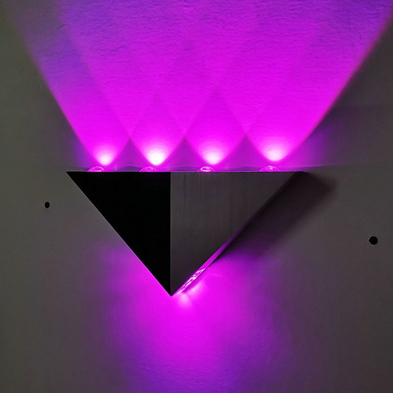 Modern Triangle 5W LED Wall Sconce Light Fixture Hallway Up Down Wall Lamp Home Theater Studio Restaurant Hotel Decor Lighting