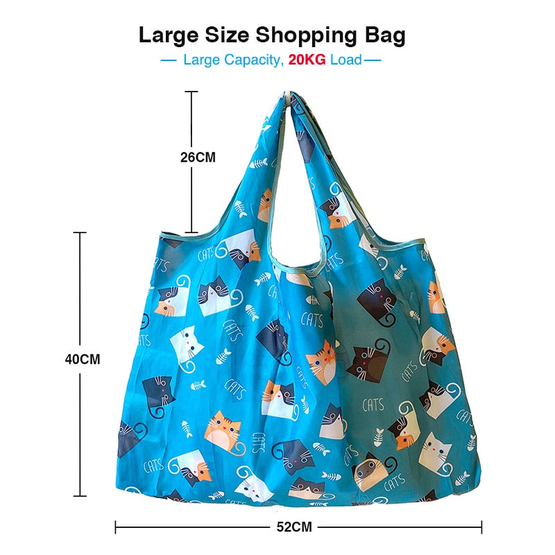 Heavy Bulk Foldable Shopping Bags Reusable Women&#39;s Handbags Shoulder Bags Grocery Bags Large 50 Pound Storage Bags