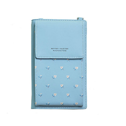 Women Small Handbag Casual Floral Print Wallet For iPhone 11 Shoulder Strap Bag Mini Messenger Bag Purses Women Crossbody Bags