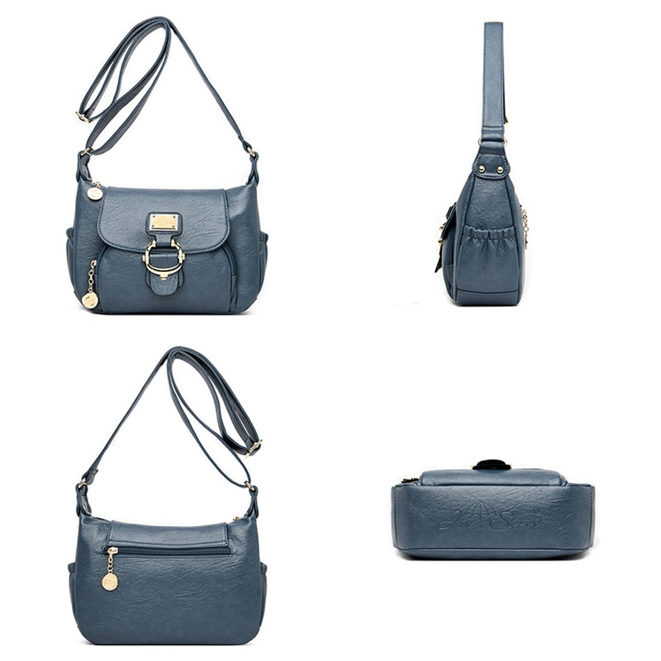 Ladies Luxury Brand Handbags Sac A Main Crossbody Bags for Women 2021 Leather Shoulder Bags Female Messenger Bag Soft Flap Bag
