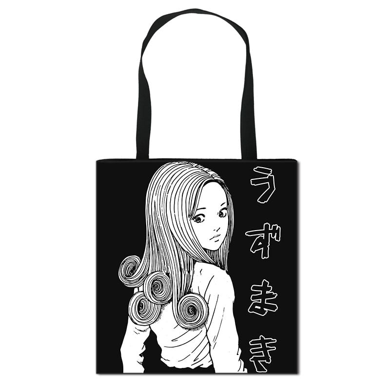 Horror Manga Totes Bag Women Handbag Fashion Shoulder Bag for Travel Ladies Portable Large Capacity Shopping Bags