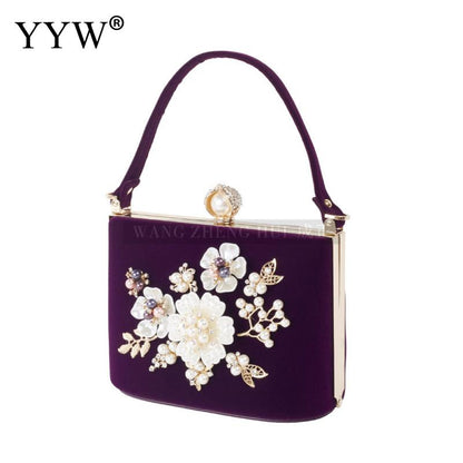 YYW Crystal Clutches Bag Party purse Women Evening Bags Handbag crossbody messenger bags wedding Purse Fashion Designer Chain