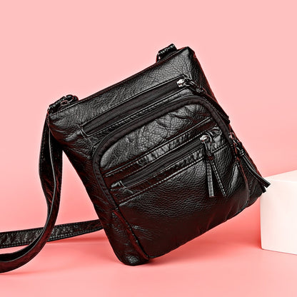 Women's Bag Purses Flap Coin Purse Multi-Layer Casual Shoulder Bag PU Leather Bag Women Luxury Shoulder Women Bag Crossbody Bags