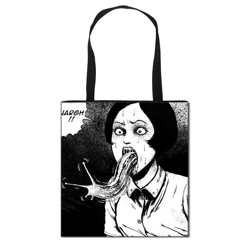 Horror Manga Totes Bag Women Handbag Fashion Shoulder Bag for Travel Ladies Portable Large Capacity Shopping Bags