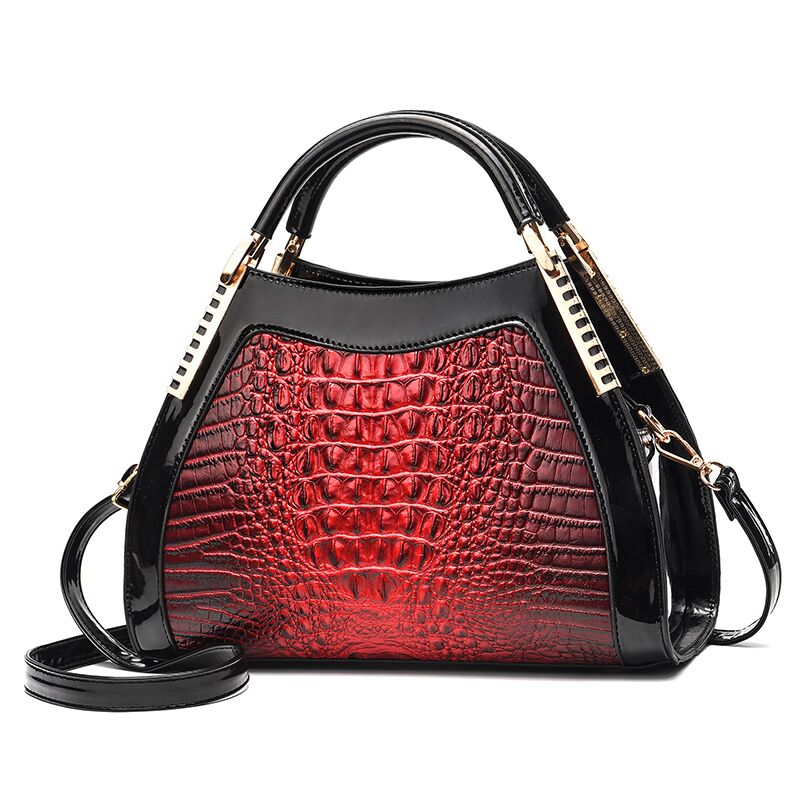 Gykaeo New Luxury Handbags Women Bags Designer Fashion Crocodile Pattern Shoulder Bag Ladies Party Messenger Bags Bolsa Feminina