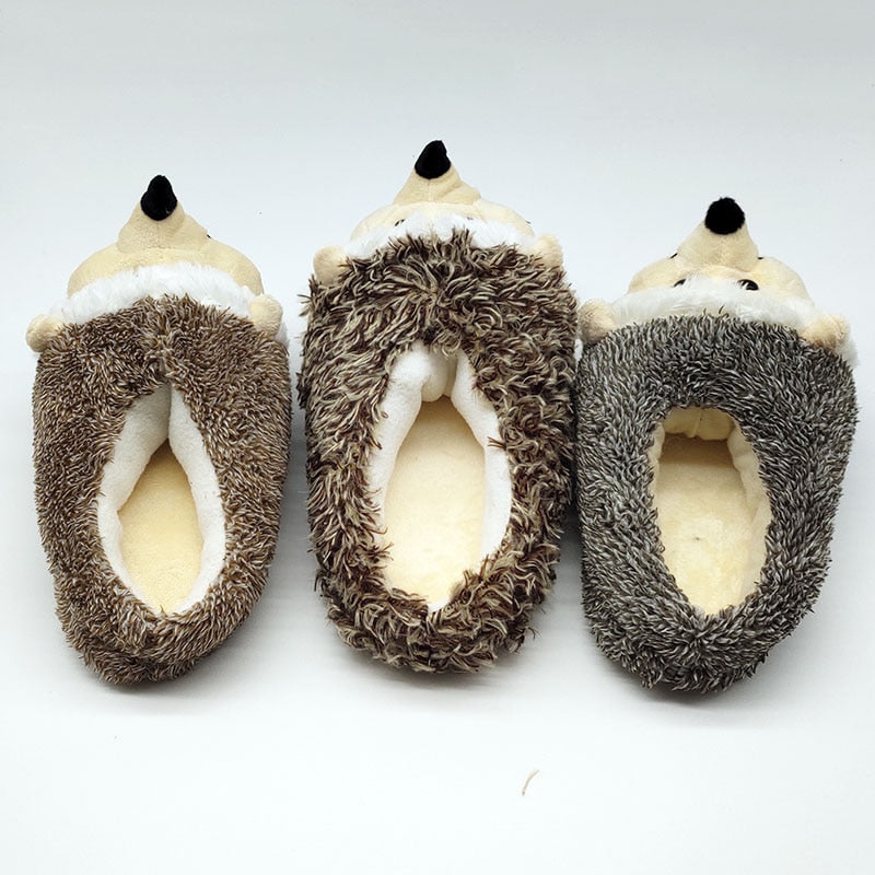 Indoor Slippers Special dog offer custom a warm winter hedgeh lovers home slippers thick hard bottom shoes on floor lovers shoes