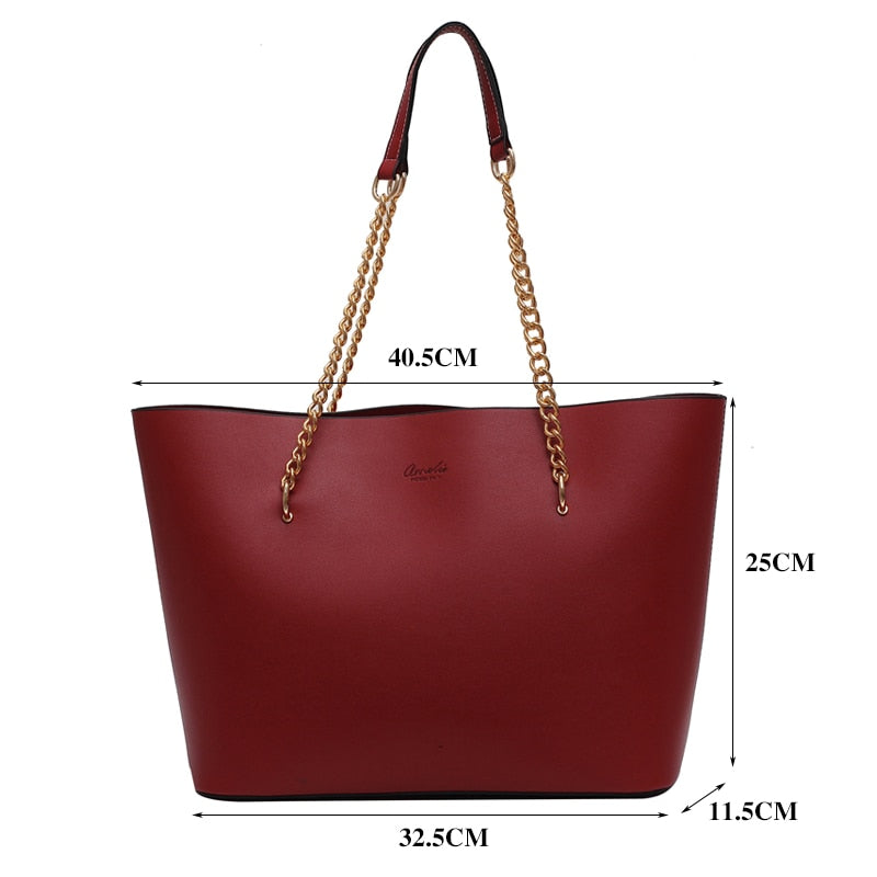 Casual Handbag Women Big Tote Bag Leather Handbags for Ladies New Elegant Shoulder Bag Luxury Handbags Women Bags Designer Sac