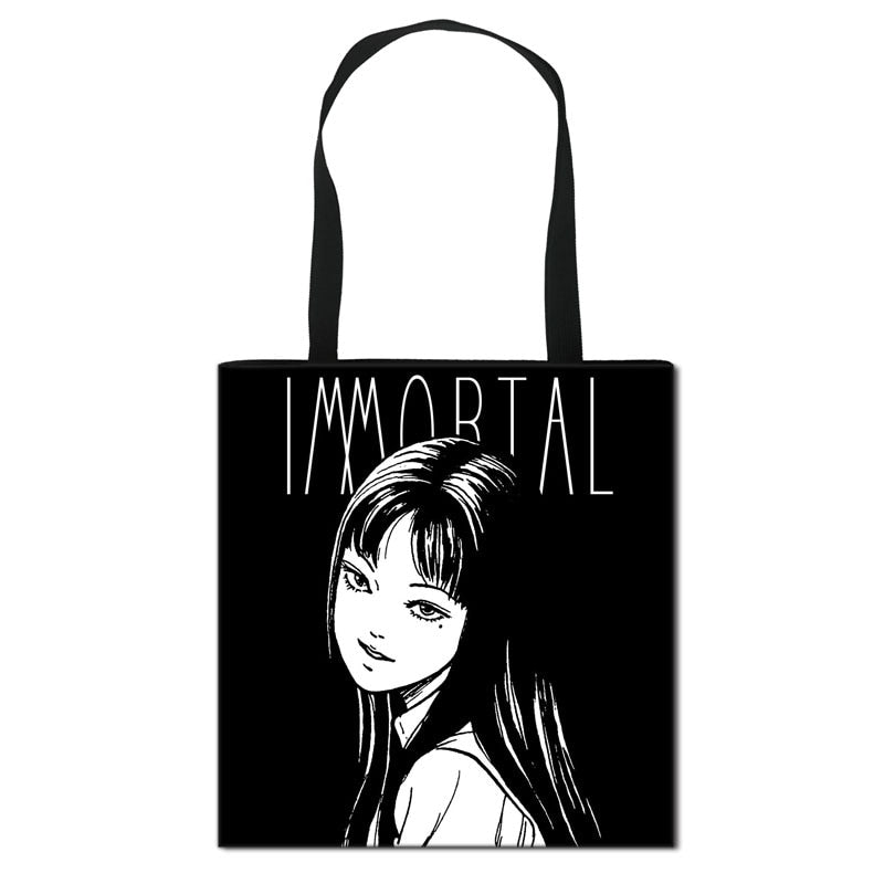 Horror Manga Totes Bag Women Handbag Fashion Shoulder Bag for Travel Ladies Portable Large Capacity Shopping Bags