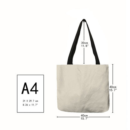 Japanese Ukiyoe Design Causal Women Handbag Crane Designer Tote Bag Eco Reusable Shoulder Shopping Bags For Groceries B13039