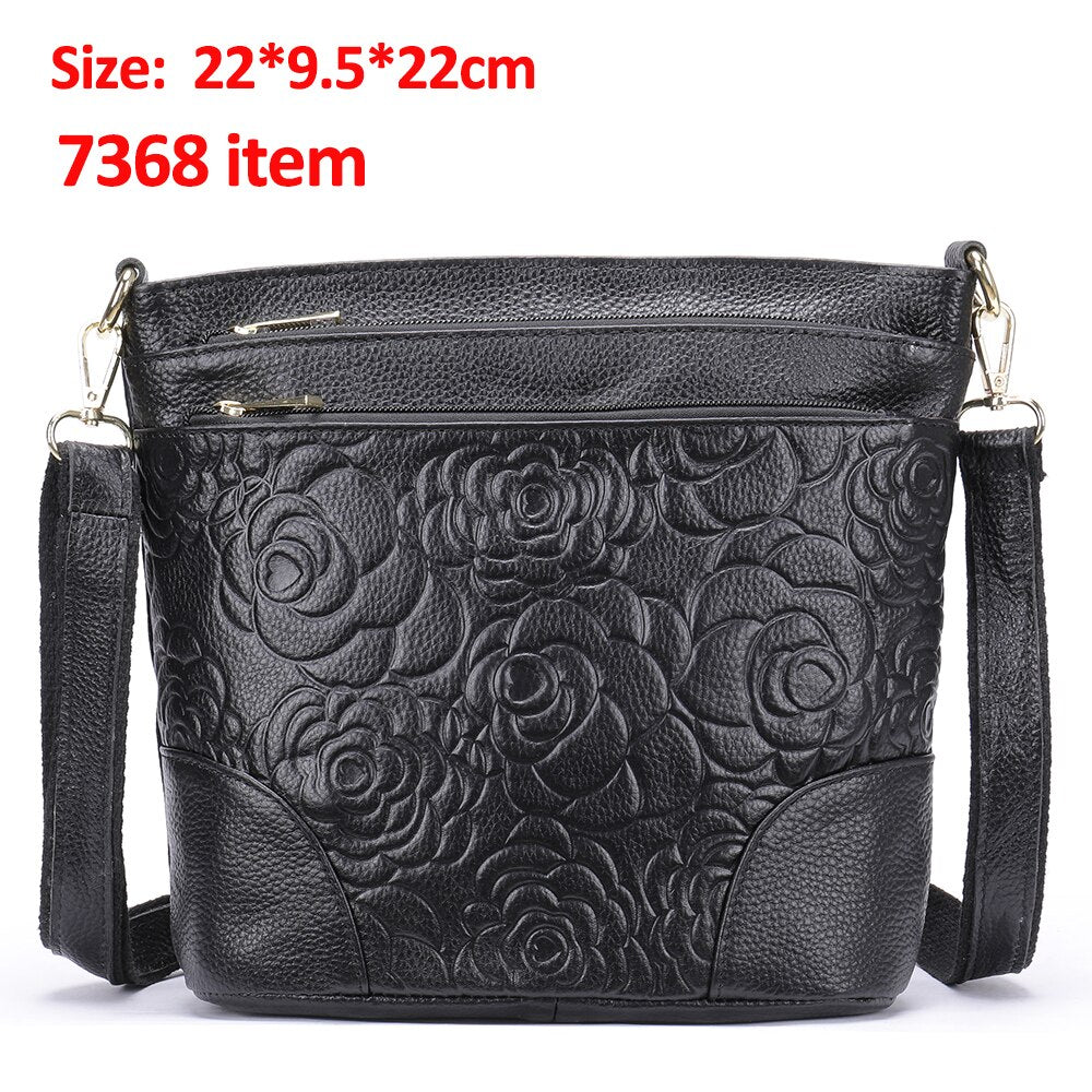 WESTAL Women's Shoulder Bag Genuine Leather Purse Black Crossnody Bags for Women Luxury Designer Woman Bags Flap bolsas 8363