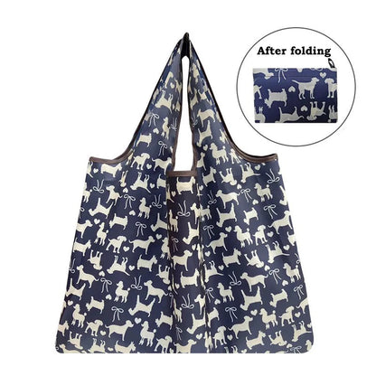 Heavy Bulk Foldable Shopping Bags Reusable Women&#39;s Handbags Shoulder Bags Grocery Bags Large 50 Pound Storage Bags