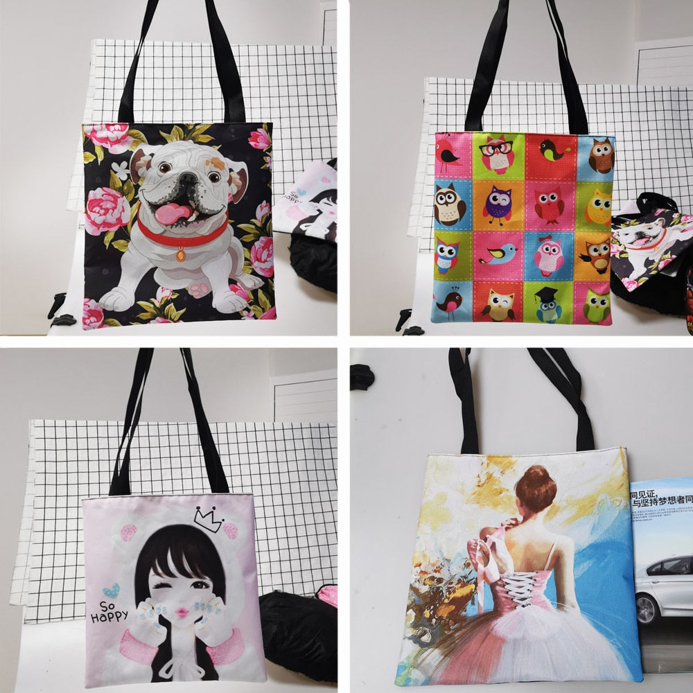 Horror Manga Totes Bag Women Handbag Fashion Shoulder Bag for Travel Ladies Portable Large Capacity Shopping Bags