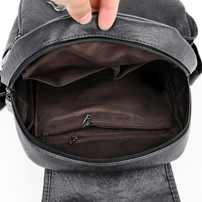 2021 Bagpack Women Leather Backpack Designer Shoulder Bags For Women BackPack School Bags For Teenage Girls Mochila Feminina