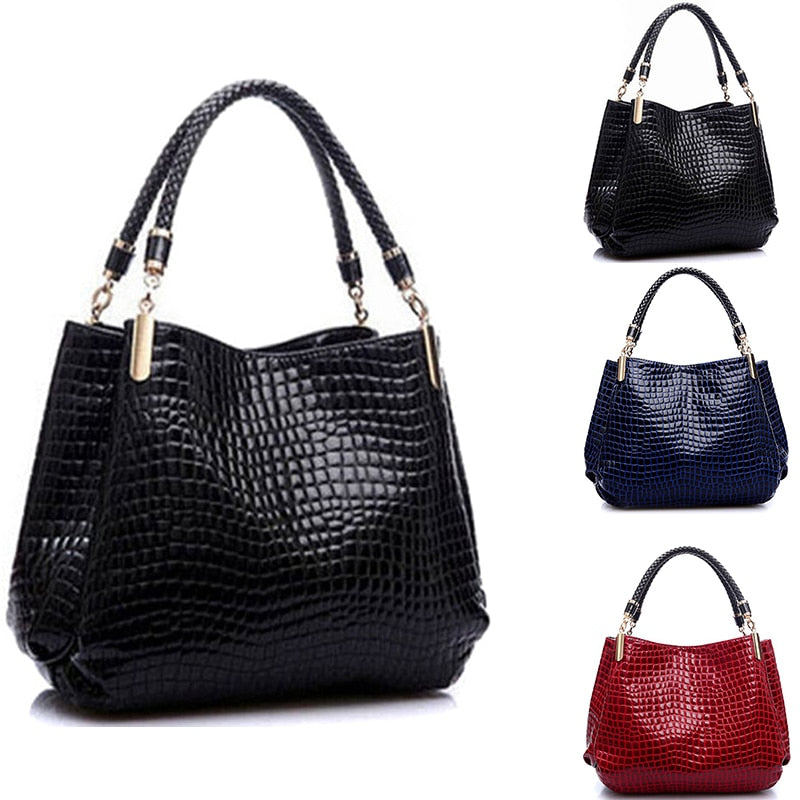 Famous Designer Brand Bags Women Leather Handbags  Luxury Ladies Hand Bags Purse  Shoulder Bags Bolsa Sac Crocodile Bolsa