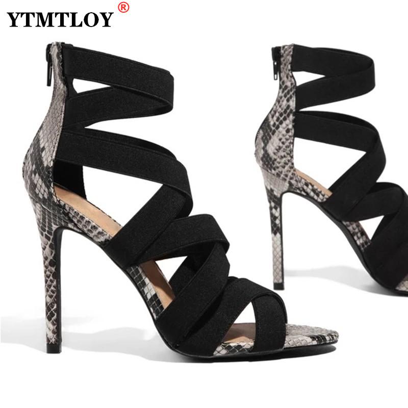 High Heel Sandal for Women Female Shoe Buckle Summer High-heeled Girls Comfort New Fashion Stiletto Strap  Peep Toe Open