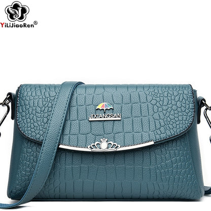 New Elegant Shoulder Bag Girl Fashion Crossbody Bags In Soft Leather Messenger Bag Women Luxury Handbags Designer Sac A Main