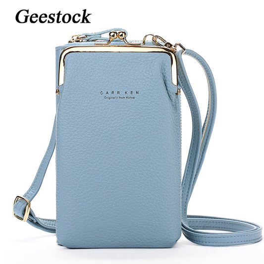 Geestock Women Crossbody Phone Bag for Lady Wallet Small Shoulder Bags Travel Portable Wallets Pocket Bags Coin Purse Card Pouch